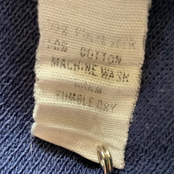 Oxford Sportswear - Classic Striped Polo Shirt Blue Cream Red - Picture 9 of 9